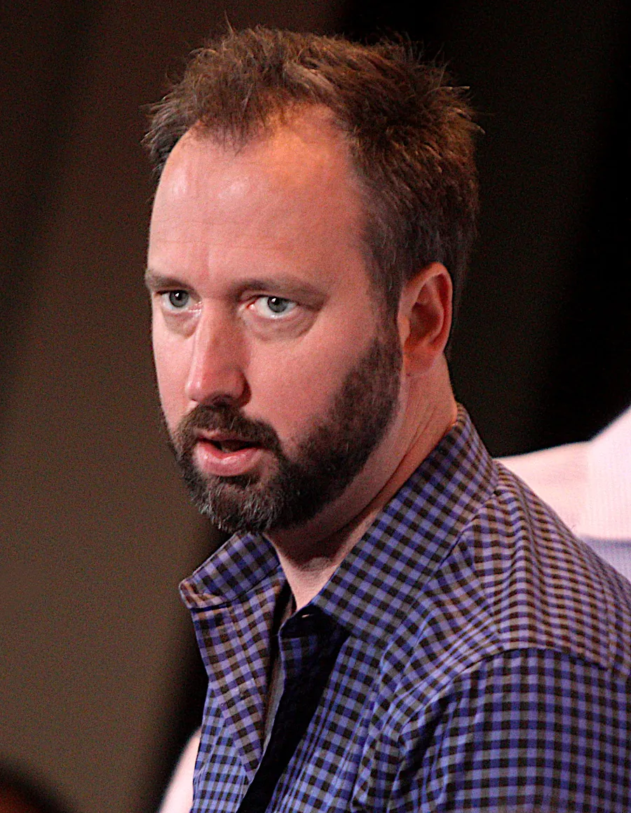 Tom Green performing stand-up in 2012